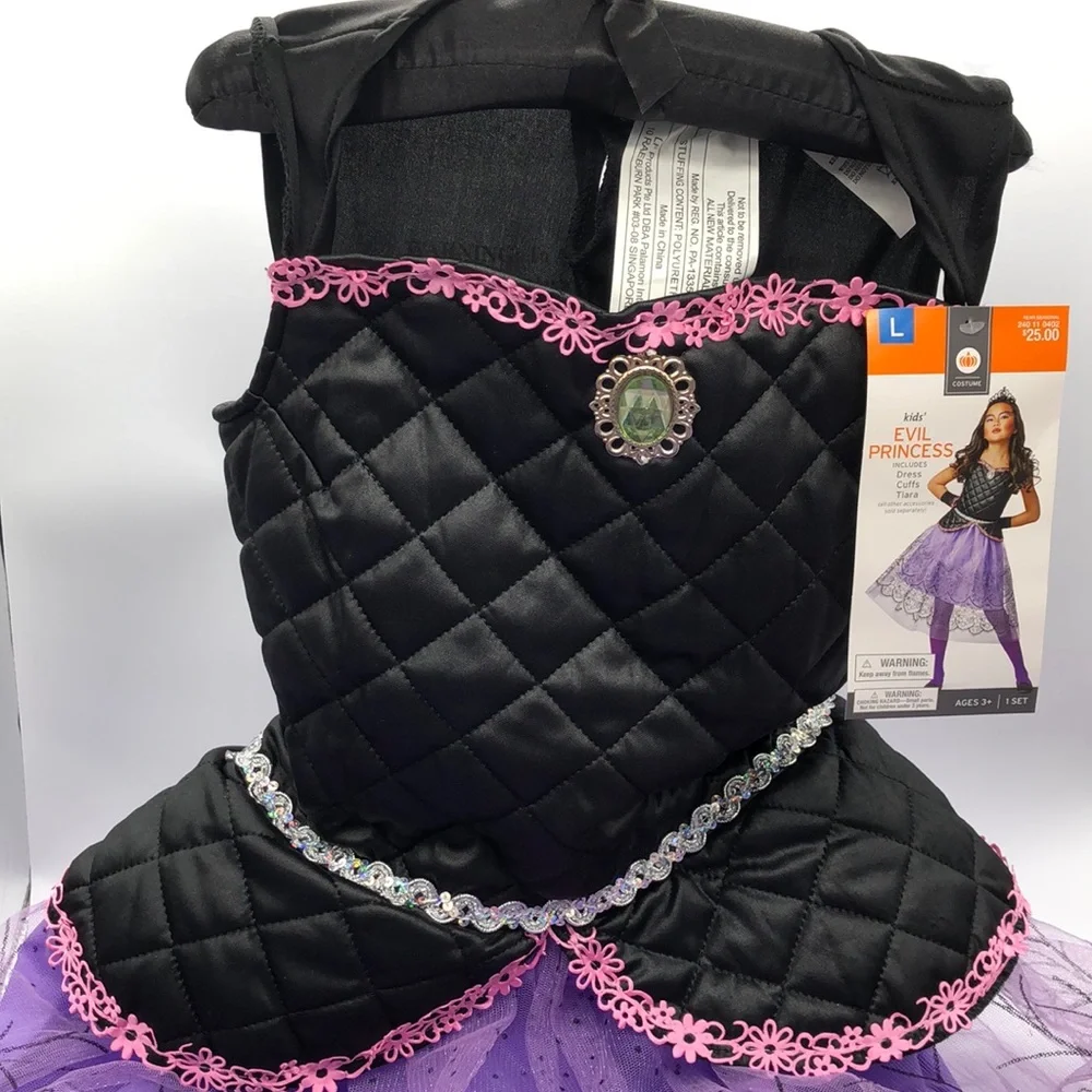 Kids Dress-Up‎ Costume EVIL PRINCESS Large - Picture 2 of 8